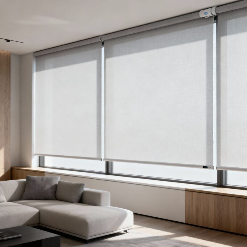 persianas inteligentes motorizadas modernas