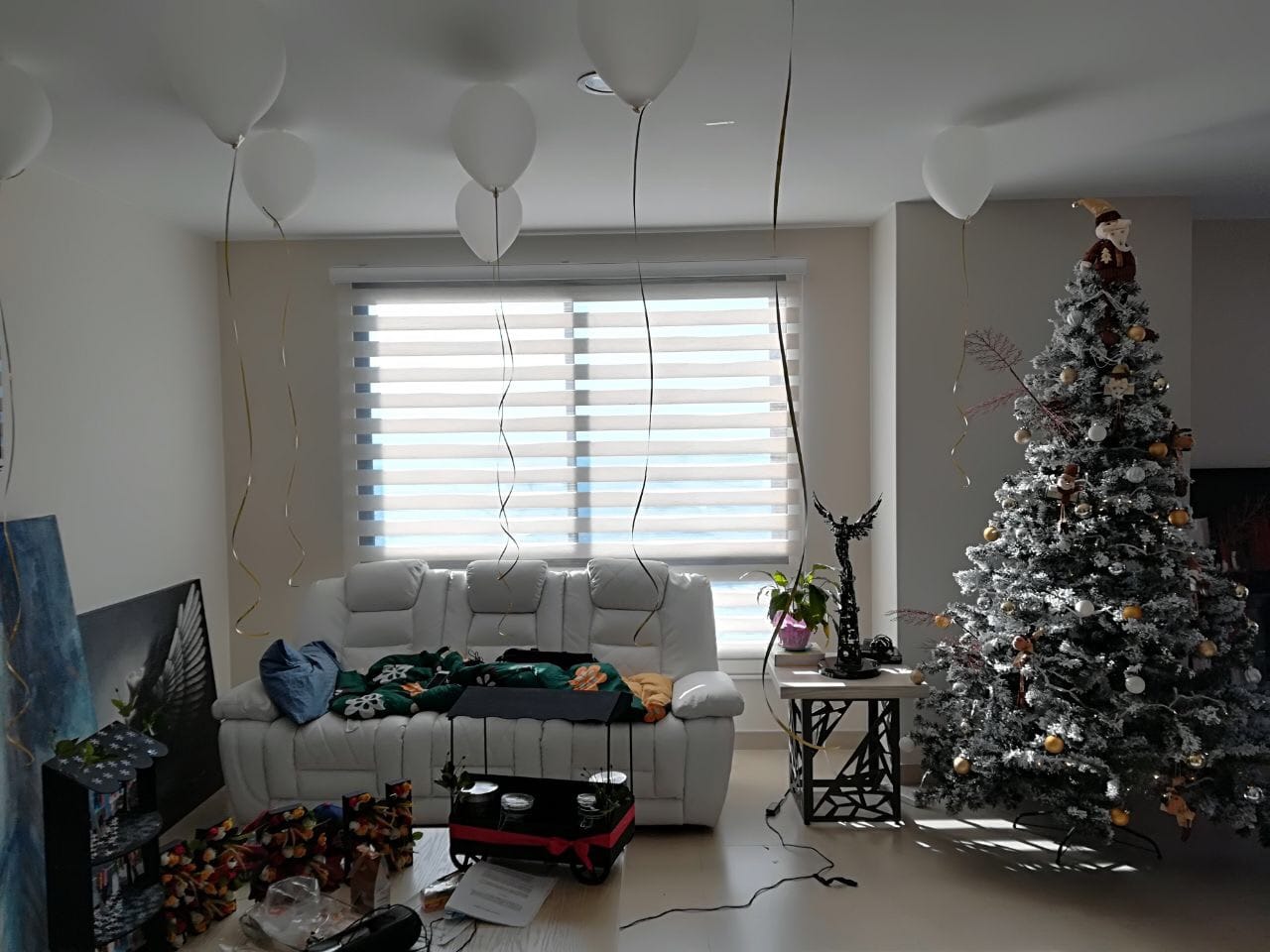 persianas sheer elegance blancas navidad